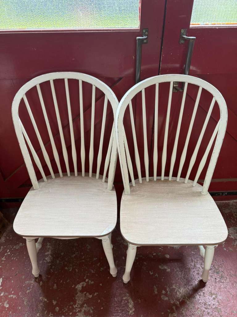 Laura Ashley Avonmore spindle-back dining chairs 