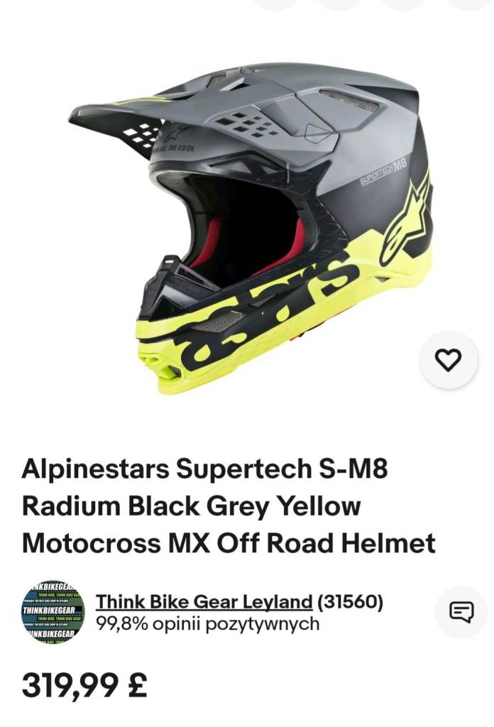 Alpinestars Supertech S-M8 Radium Black Grey Yellow Motocross 