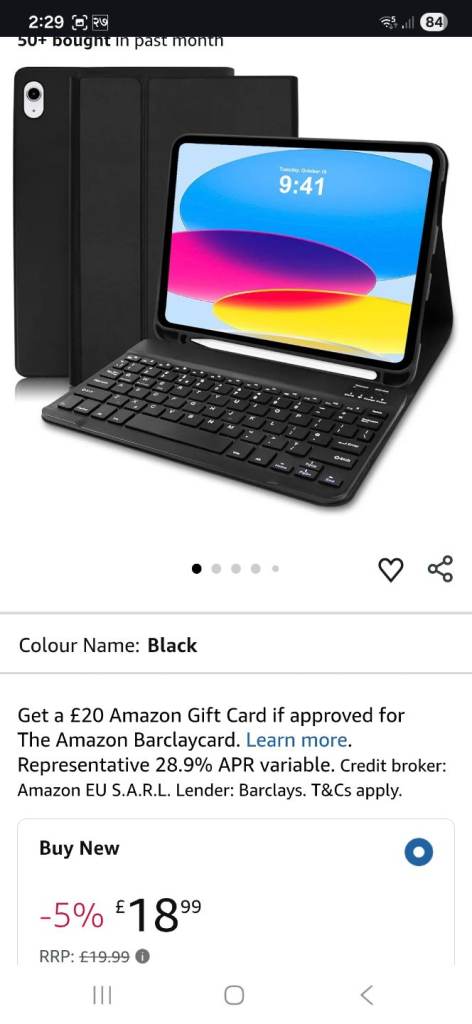 Ipad A16 case with keyboard 