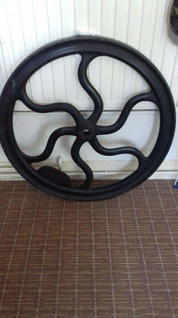 Victorian printing press WHEEL
