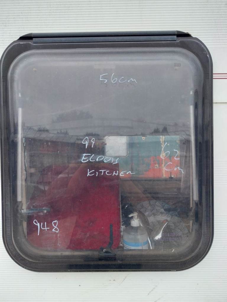 99 elddis caravan kitchen window 