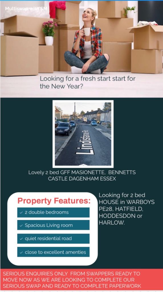 HOMESWAP ONLY! Dagenham for….(see advert)