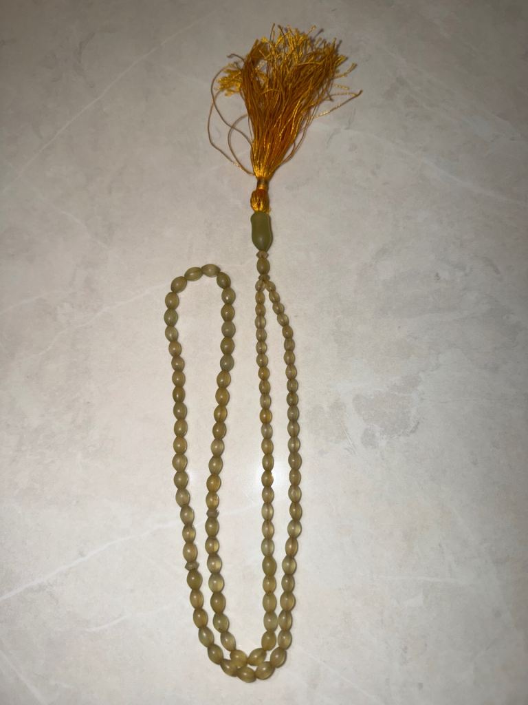 Antique Shahmaghsood Jade Tasbih (Rosary) – Handmade & Original