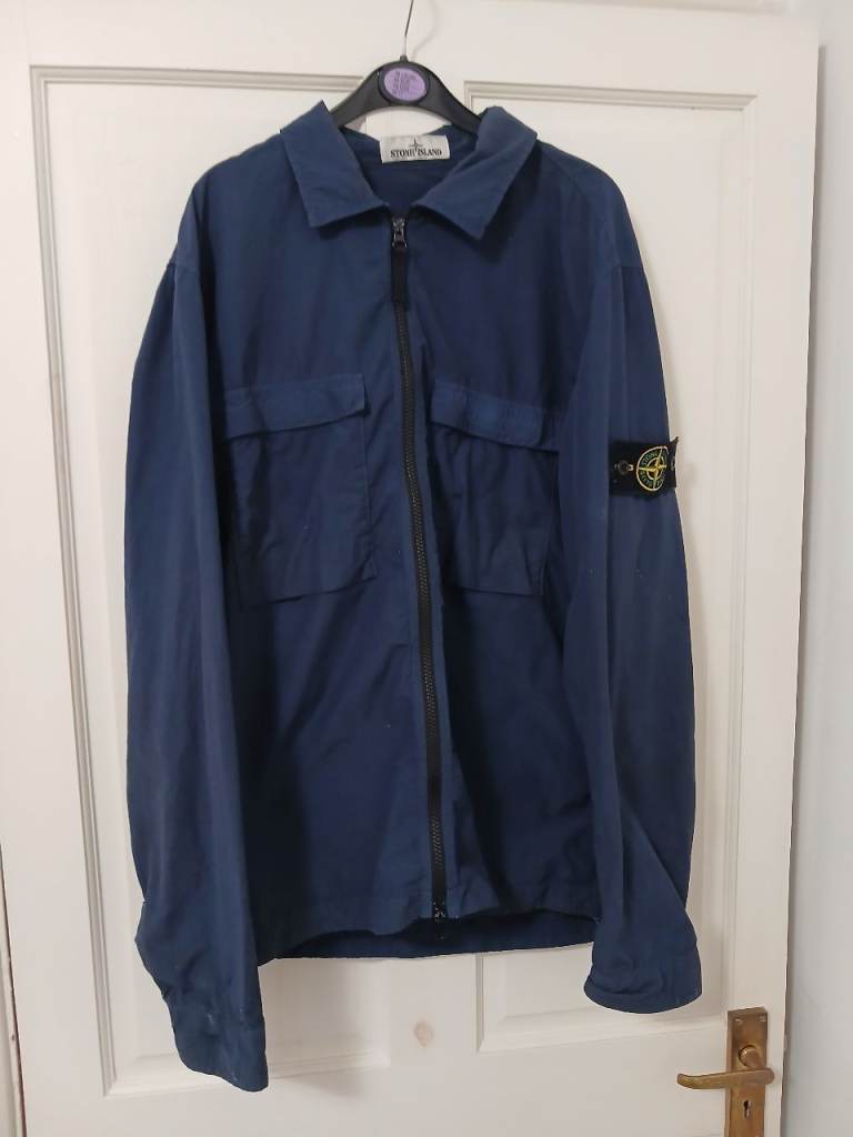 Stone Island Navy Blue Overshirt - Good Condition