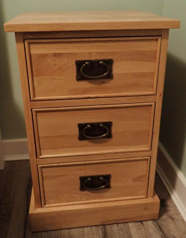 Solid Oak Bedside Drawers