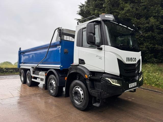 2022 22 Iveco X-WAY 460 E6 8x4 Boweld steel tipper sheet air tail-gate weigher