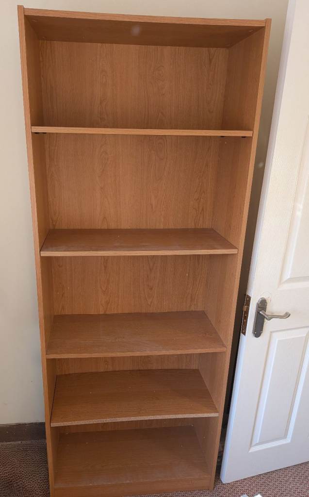 Oak Effect Freestanding Bookcase