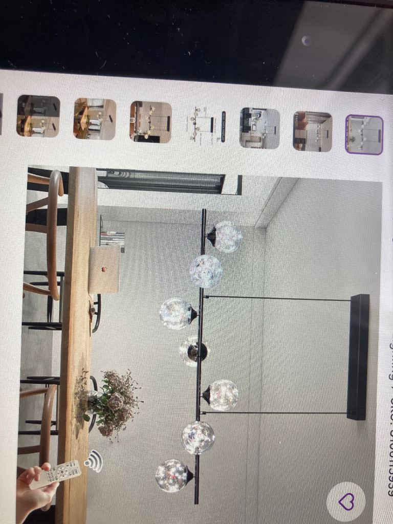 7 - Satin Black LED Kitchen Pendant Light