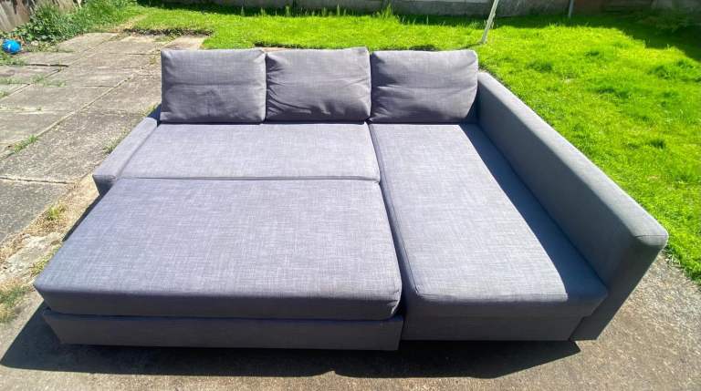 Grey IKEA FRIHETEN Corner Sofa Bed DELIVERY AVAILABLE MCR