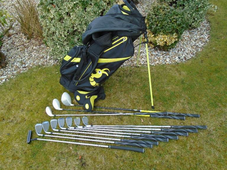 woodworm zoom golf set 11 golf clubs in a stand bag