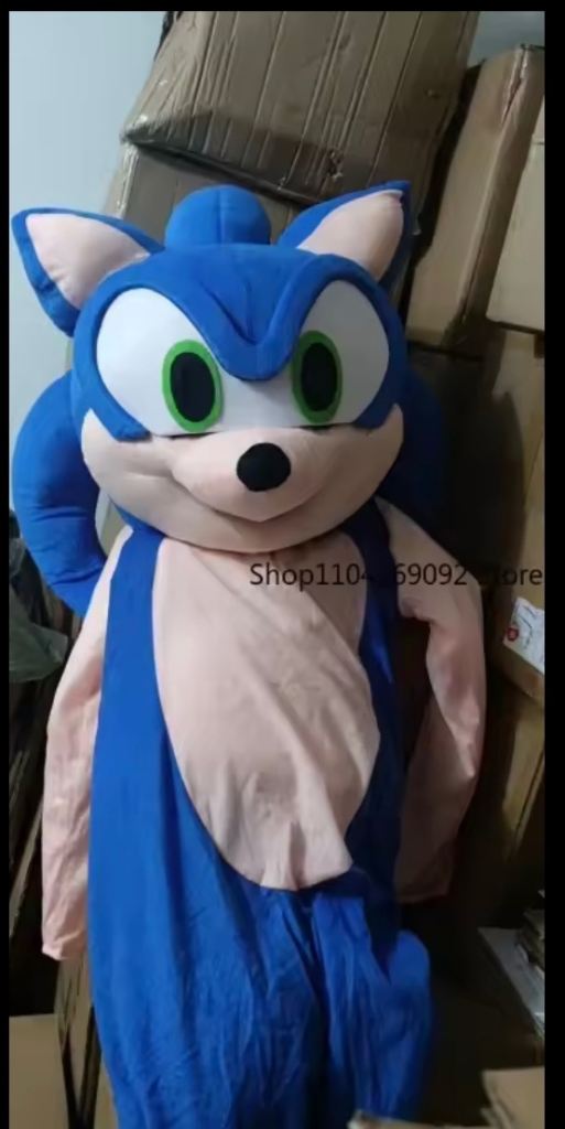 SONIC MASCOT COSTUME FOR HIRE
