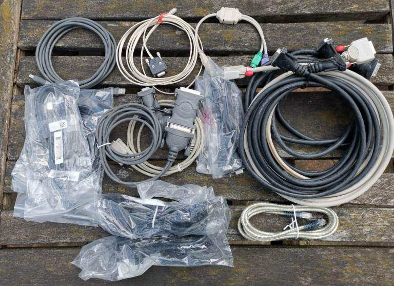 Selection of Laptop / PC Cables - DVI / USB / Serial / Parallel / Broadband
