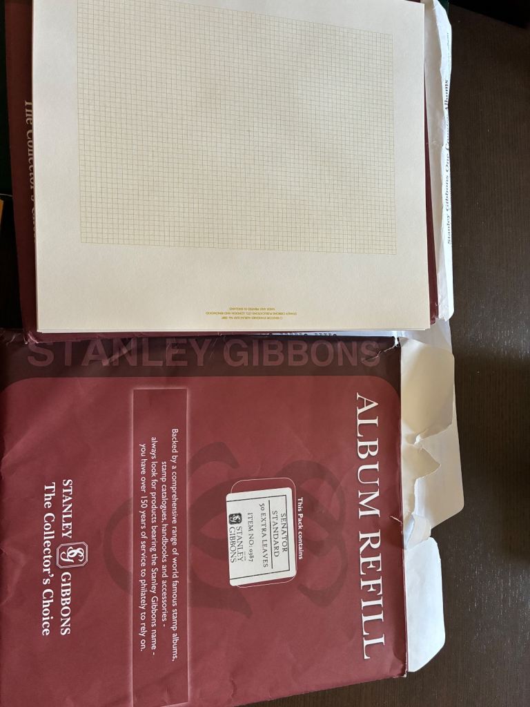 Vintage STANLEY GIBBONS GREEN SPRINGBACK STAMP ALBUM