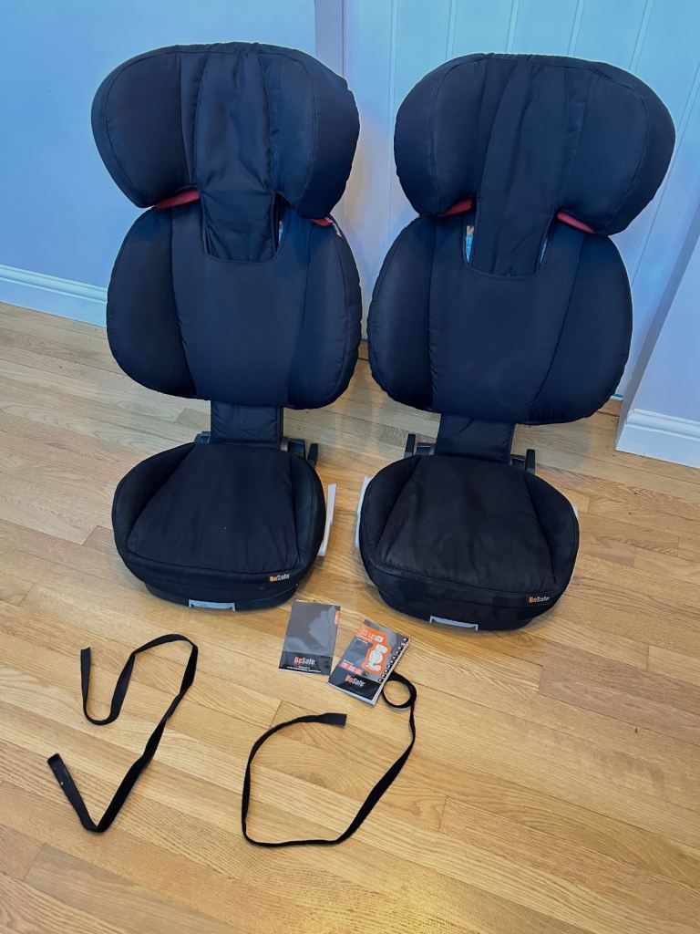 2 x BeSafe Izi Up Booster Car Seats Isofix
