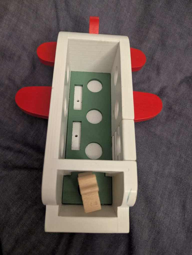 Peppa Pig Wooden Toy Aeroplane with Miss Rabbit