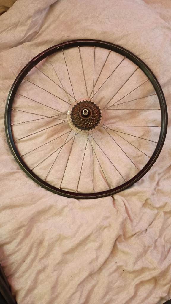 Bike Rear Wheel with Sprocket – Fair Condition