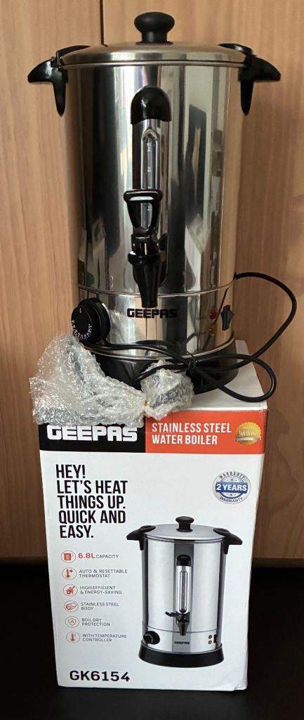 Geepas GK6154 Stainless Steel Water Boiler - NEW