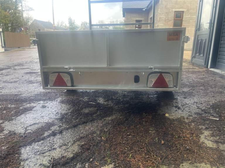 8x4 Galvanised Trailer Tipping 1400kgs payload Brand NEW Chassis Car Hitch Lock 