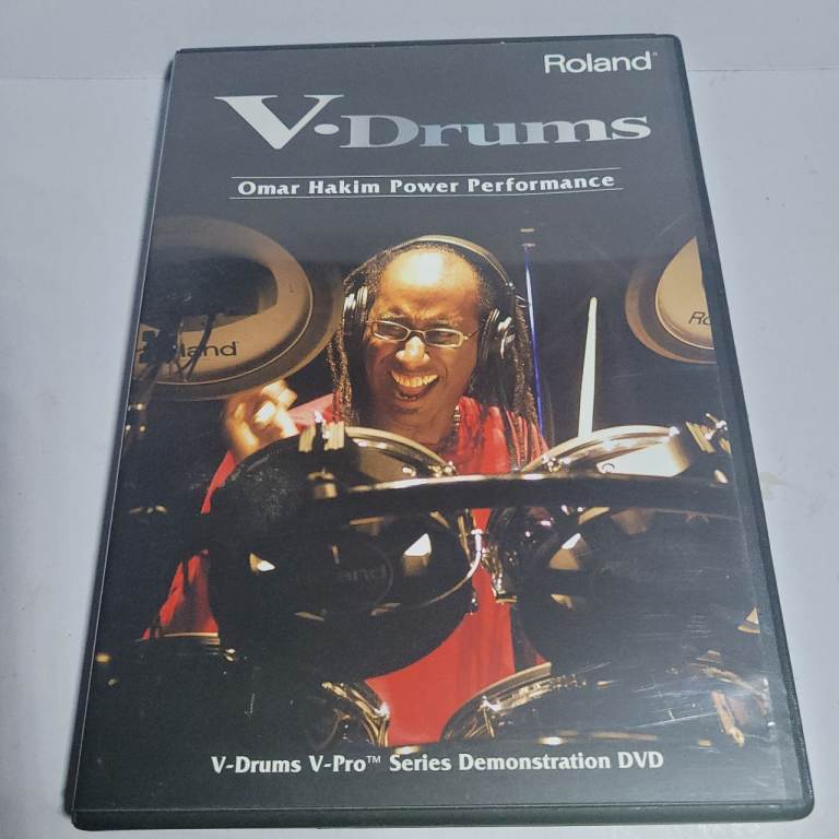 Omar Hakim Power Performance - V Drums - DVD - Roland - Demonstration - 2004 Excellent Condition b2