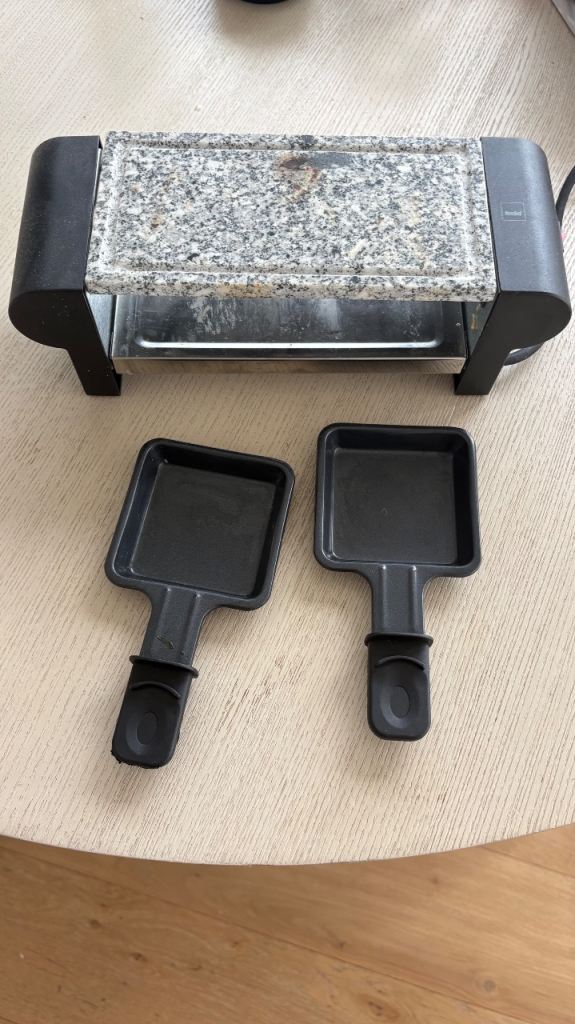 Kela Splügen 2-Person Mini Raclette Grill with Hot Stone (Used)
