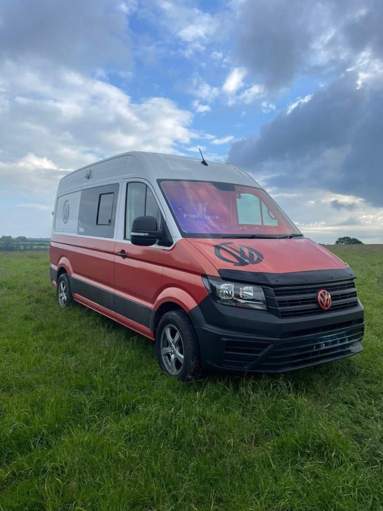 VW Crafter 2021 Camper Van - Shower - Kitchen - Fixed Rear Double Bed - For Sale