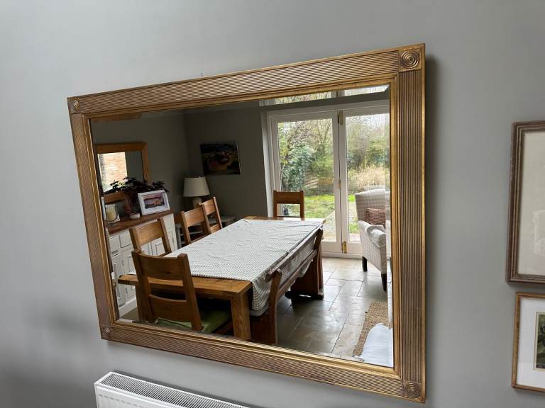Large Gold Mirror 