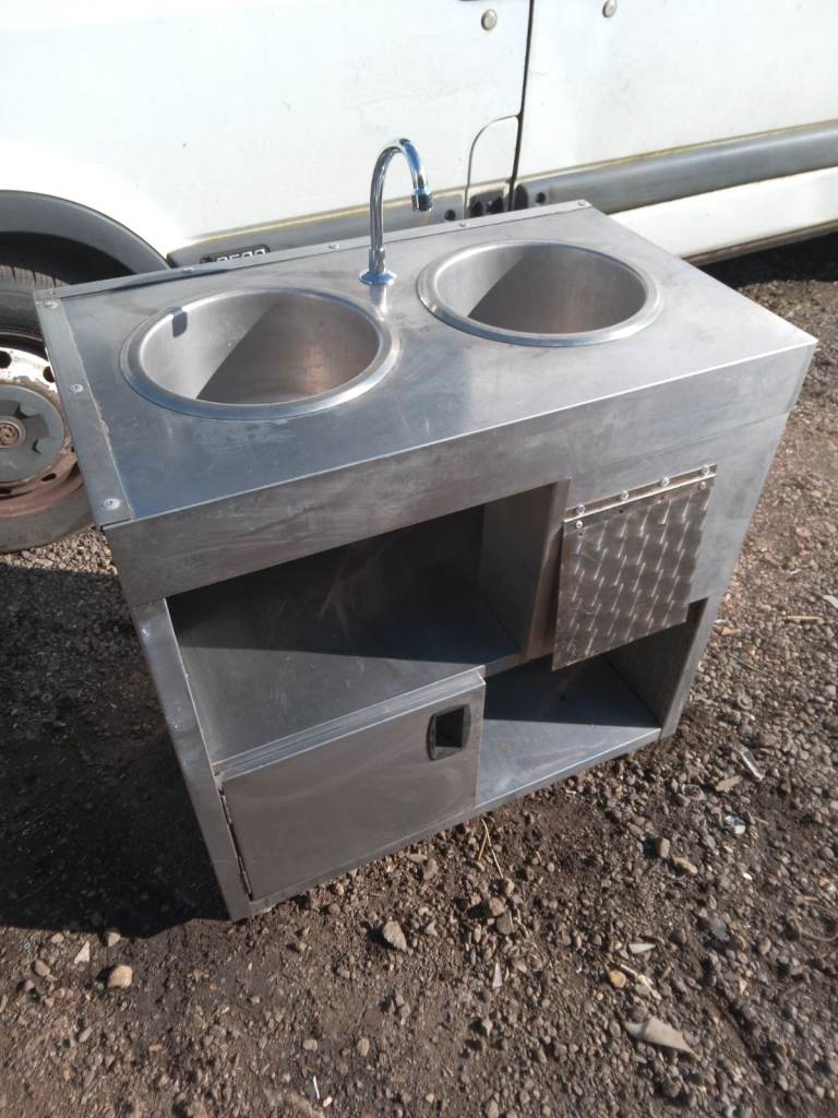 image for Commercial sinks catering equipment hand basin restaurant kitchen trailer items 