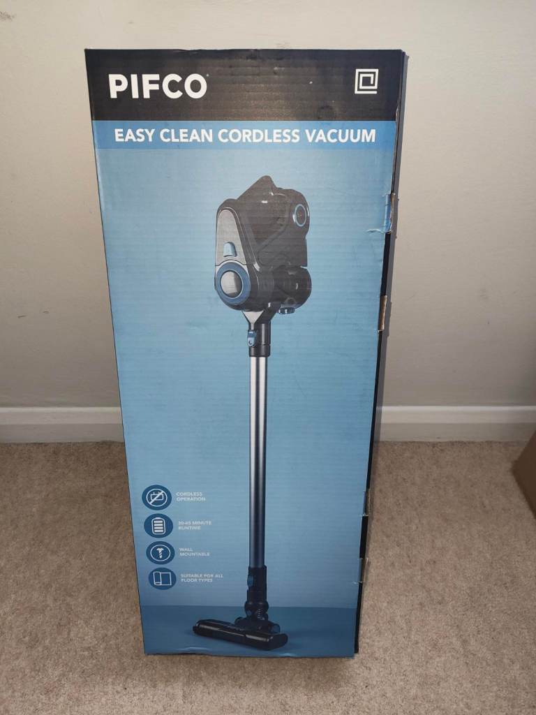 Pifco Easy Clean Cordless Vacuum - Boxed - Like New