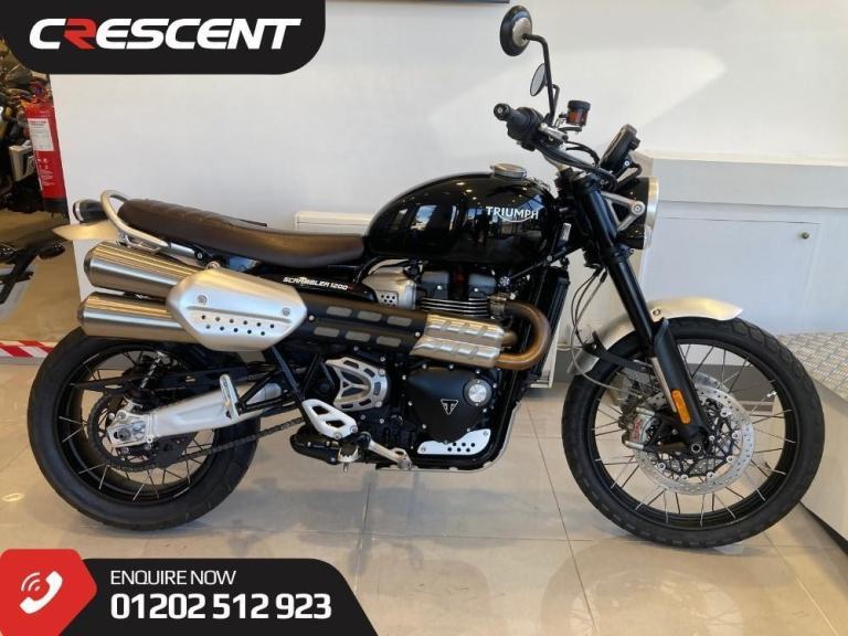 2022 TRIUMPH SCRAMBLER 1200XC BLACK - 1 OWNER - LOW MILES - SIDE LUGGAGE 