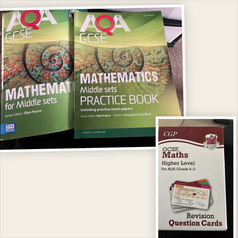 AQA mathematics middle set text books 