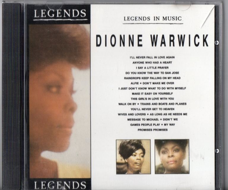 image for Legends in Music: Dionne Warwick - 20 track CD