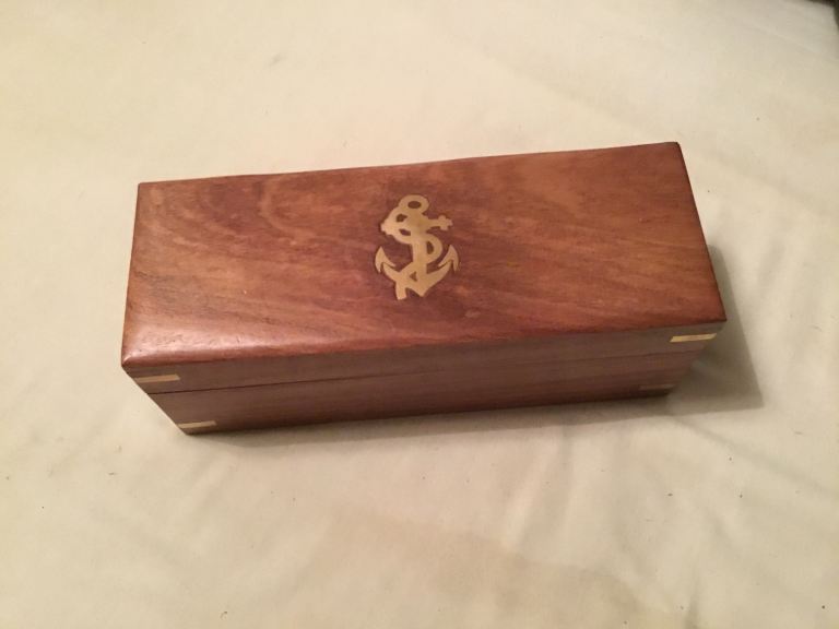 Brass Telescope with Wooden Box – As Good As New