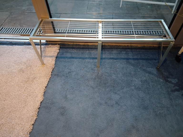 Metal wall shelf
