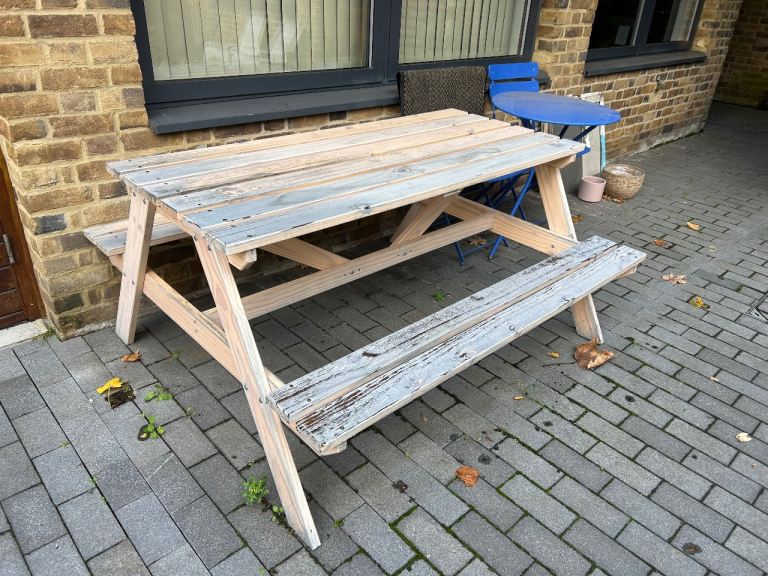 image for Picnic Table Wood FREE TO PICKUP