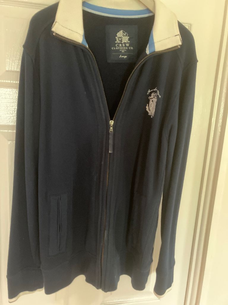 Crew Clothing Men's Navy Cardigan - Large, Like New Condition
