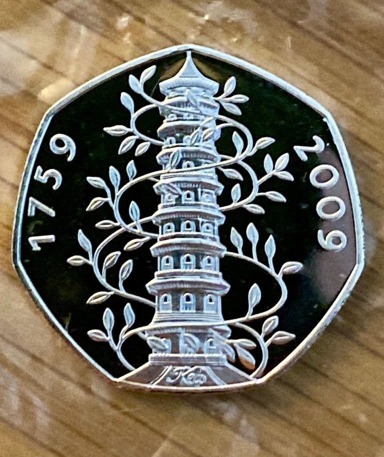 Uncirculated Kew Gardens 50p Coin