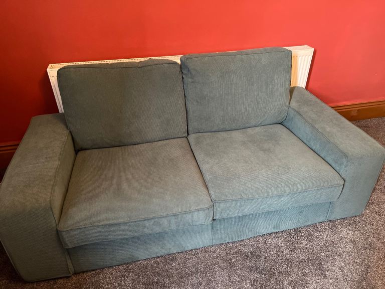 IKEA KIVIK  2-Seater Corduroy Sofa (green)