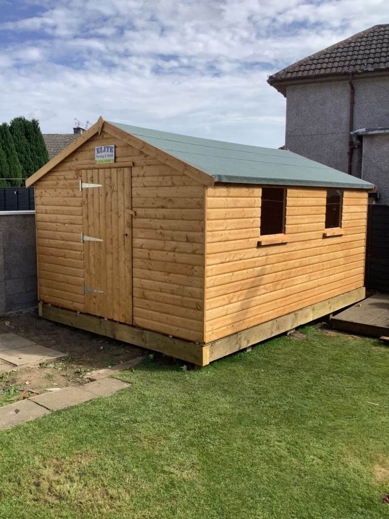 14x10 Workshop 20mm Log effect SUPPLIED & FITTED 