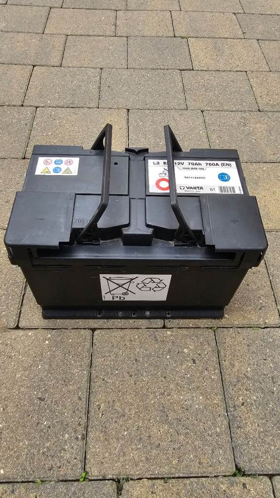 Used VARTA Stop Start Car Battery L3 EF 12V 70Ah 760A
