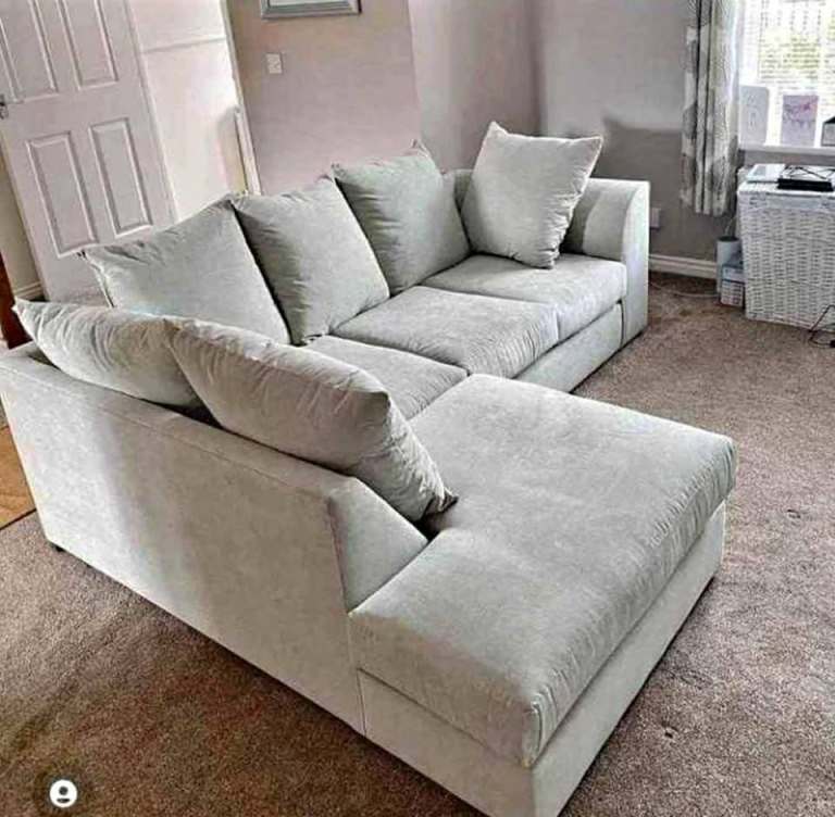 Dylan Plush Corner Sofa & 3+2 Seater Couch – Order Now, Next Day Delivery!