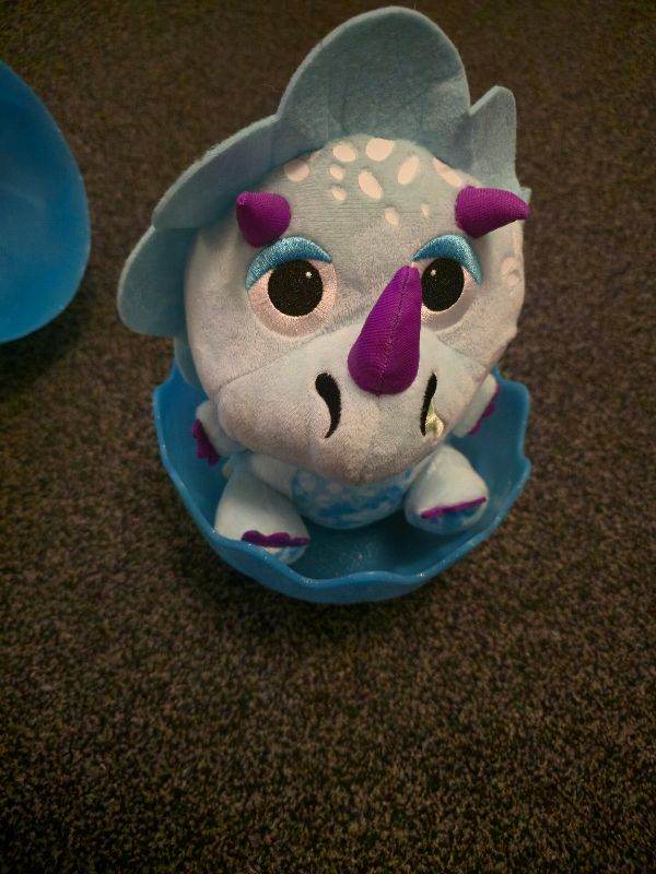 Crackin' Eggs Jurassic Friends Superceratops  Plush Soft Toy With Egg