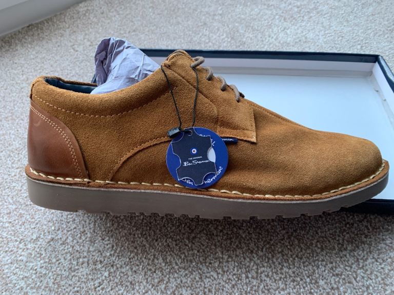 image for Ben Sherman men’s suede shoes size10 unused 