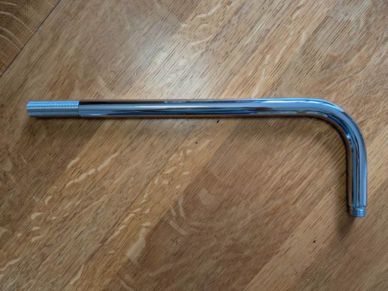 Victorian Plumbing Cruze Chrome 345mm Round Shower Arm – New