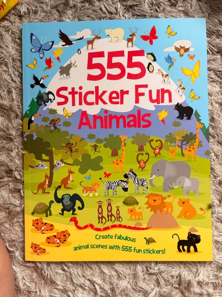 555 sticker fun animals 
