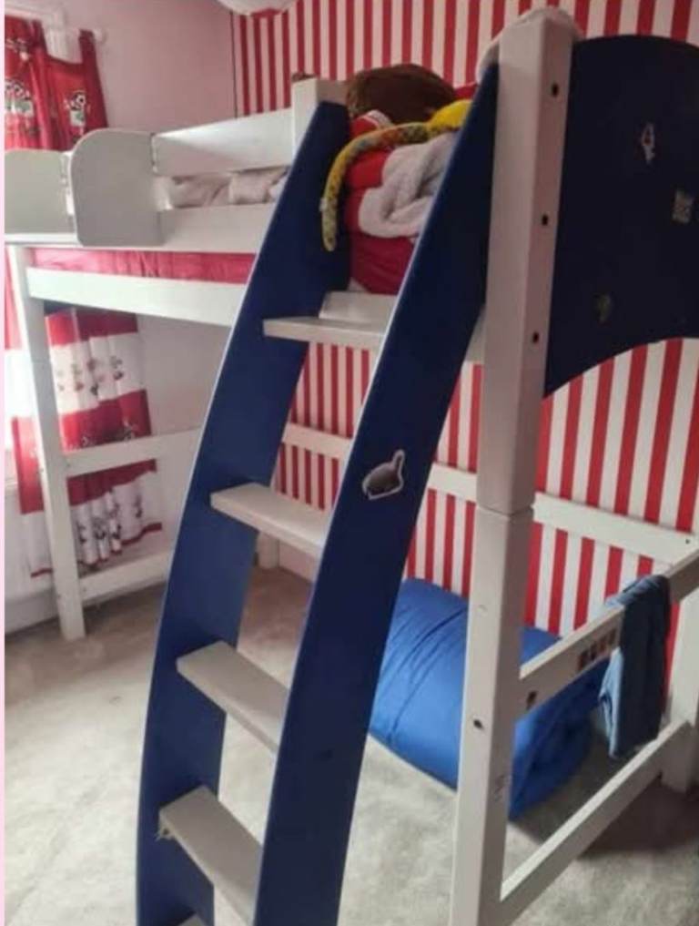 High sleeper and mattress 
