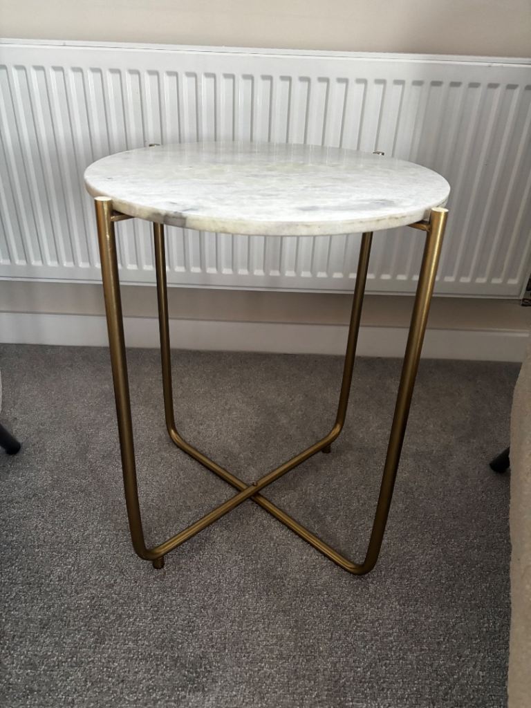 Side table marble top