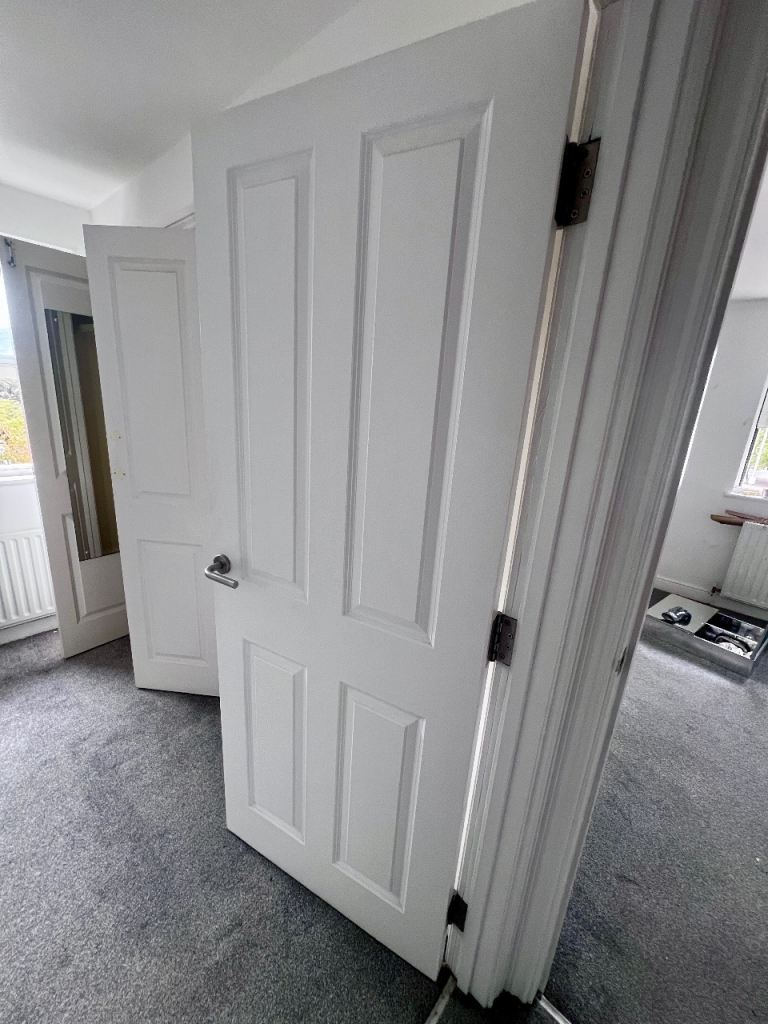 3 x White Internal Panel Doors