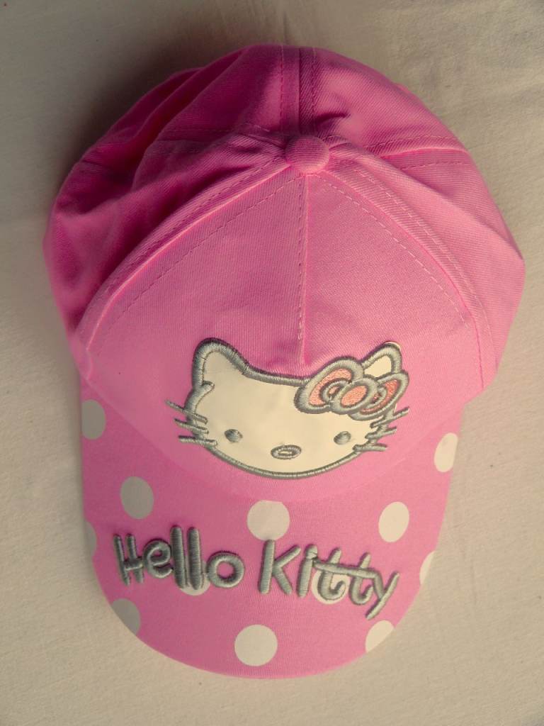  Hello Kitty Pink Girls Cap, Embroidered, 3-6 Yrs BRAND NEW