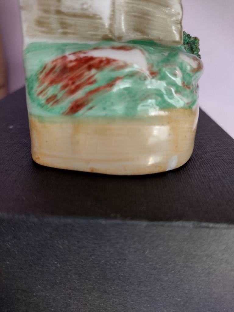 Antique Ceramic Staffordshire Victorian Flat-Back House, in good condition!