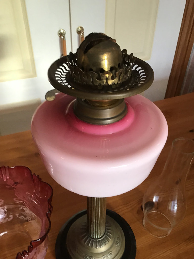 OIL LAMP  DUPLEX VICTORIAN